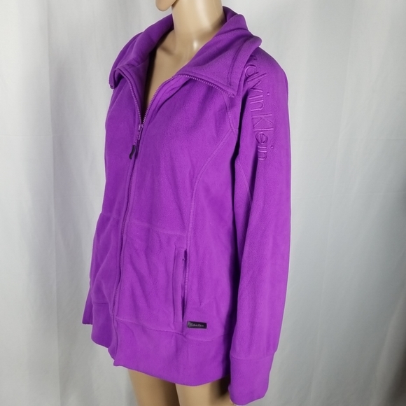 Calvin Klein Jackets & Blazers - Calvin Klein | Purple Zip Up Sweater